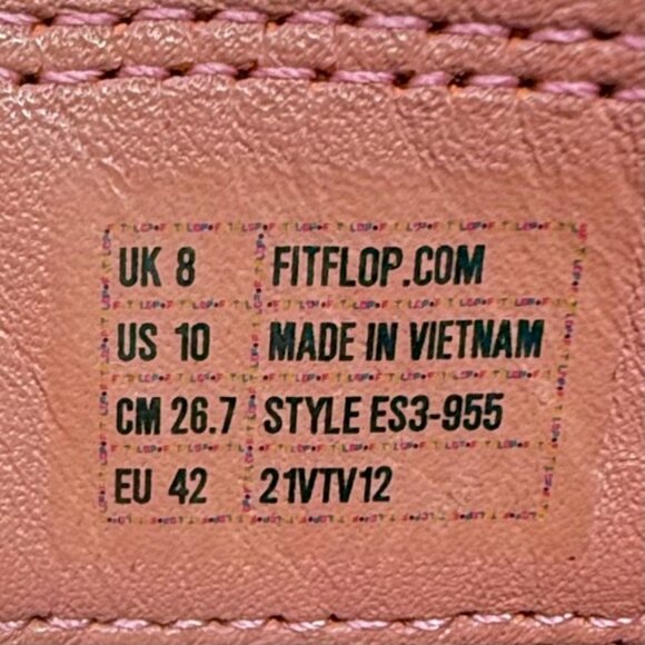 Fitflop Womens Loosh Dusty Rose Pink Mauve Strappy Leather Sandals US 10 - Picture 9 of 13